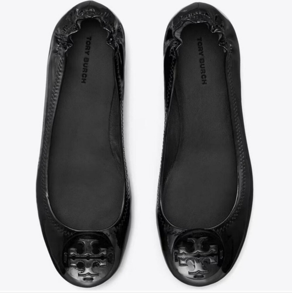 Tory Burch Shoes - Tory Burch Black Leather Ballet Flats Size 8 Minimalist Preppy Office Attire